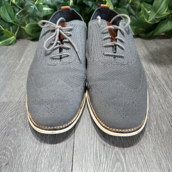Cole Haan Mens Original Grand Stitchlite Gray Knit Oxford Shoes C27961 Size 13 main image 5